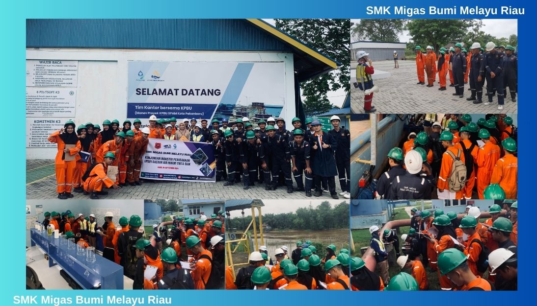 Siswa SMK Migas Bumi Melayu Belajar Langsung Proses Pengolahan Air di PT. PP Tirta Madani